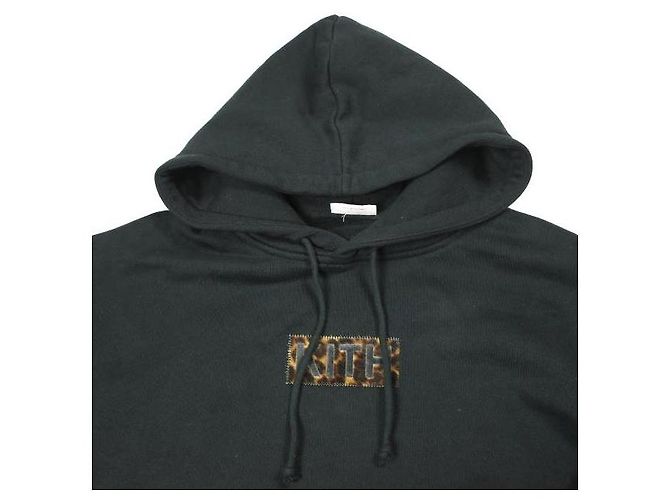 Autre Marque Sudadera con capucha de algodón KITH NYC Classic Logo Leopard Applique - vista 4