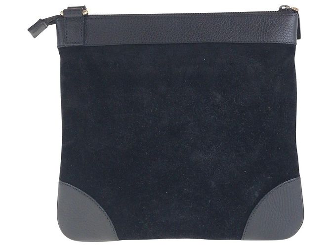 Borsa a tracolla Gucci in camoscio - vista 2