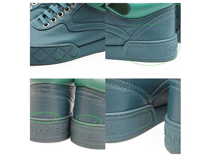 CHANEL Mid Cut Sneaker aus Leder - Ansicht 9