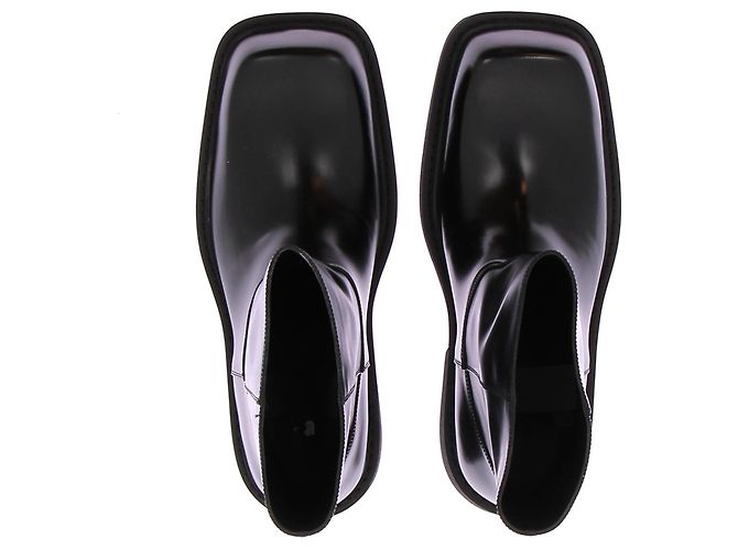 Balenciaga Stivaletti "Rhino Bootie" in pelle nera - vista 6