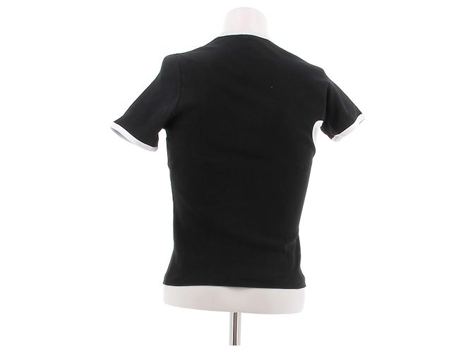 Courreges T-shirt assimétrica preta - vista 2