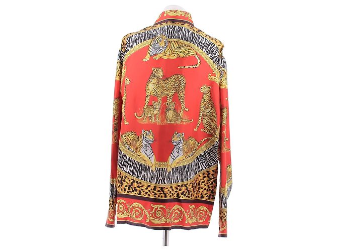 Versace Camisa estampada vermelha FW25 - vista 2