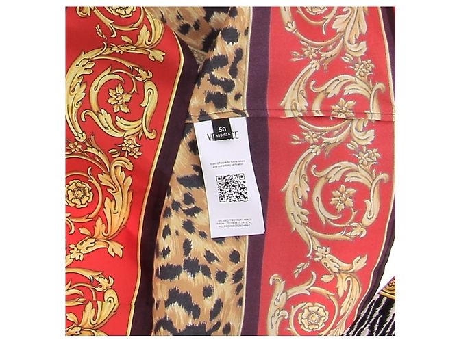 Versace Camisa estampada vermelha FW25 - vista 6