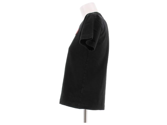 Autre Marque Camiseta negra de algodón COMME DES GARÇONS PLAY - vista 4