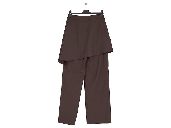 Autre Marque Weite braune Hose - Ansicht 2