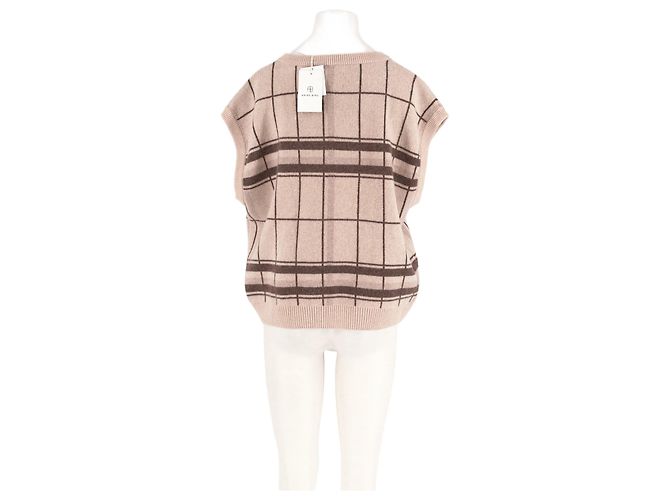 Anine Bing Jersey de cachemira beige - vista 2