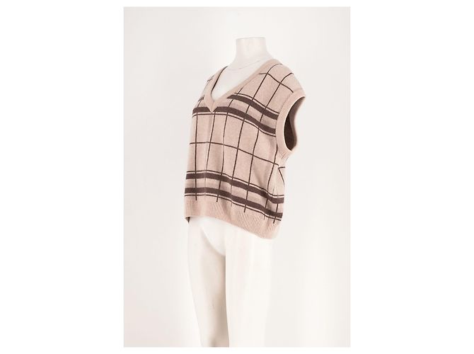 Anine Bing Jersey de cachemira beige - vista 4