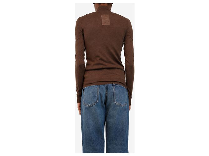 Joseph Kaschmir-Strickoberteil mit Rollkragen in Braun - size XS - Ansicht 2