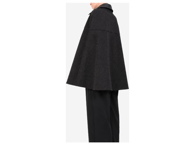 Autre Marque Mantella in lana marrone scuro - size M - vista 2