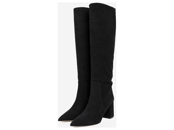 Paris Texas Botas altas Anja de ante negro - talla EU 38.5 - vista 2