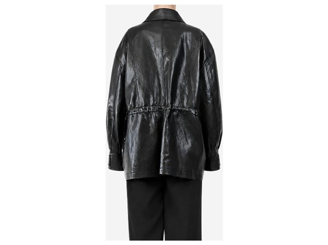 Autre Marque Schwarze Kunstlederjacke - size L - Ansicht 2