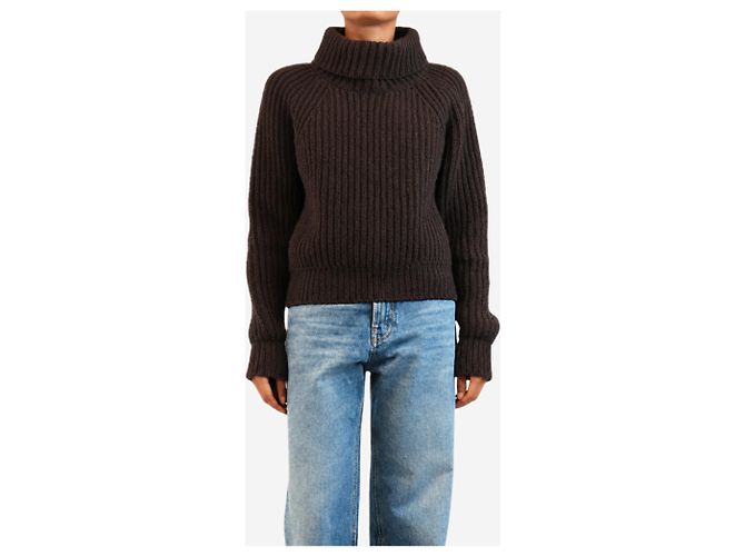 Khaite Rollkragenpullover aus Kaschmir in Dunkelbraun - size XS - Ansicht 3