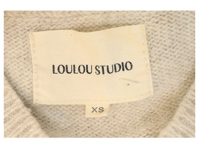 Autre Marque Strickpullover mit Rundhalsausschnitt meliert Hafer - size XS - Ansicht 4