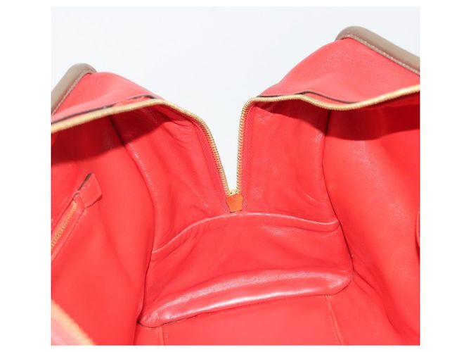 LOEWE Amazona 36 Handtasche Leder Rot Gold - Ansicht 20