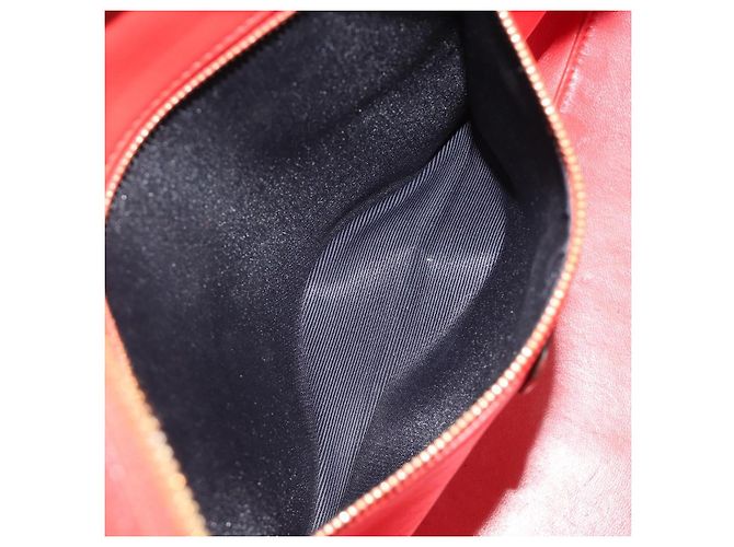 LOEWE Amazona 36 Handtasche Leder Rot Gold - Ansicht 23