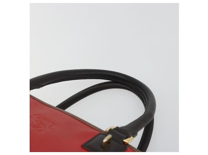 LOEWE Amazona 36 Handtasche Leder Rot Gold - Ansicht 8