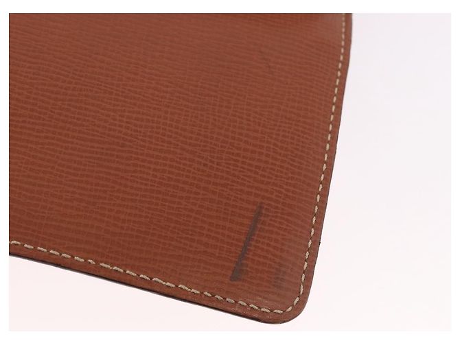 LOEWE Pasta de couro castanho dourado - vista 10