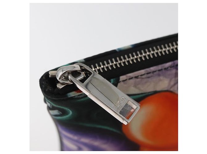 Christian Dior Pouch Nylon Orange Silver - vista 8