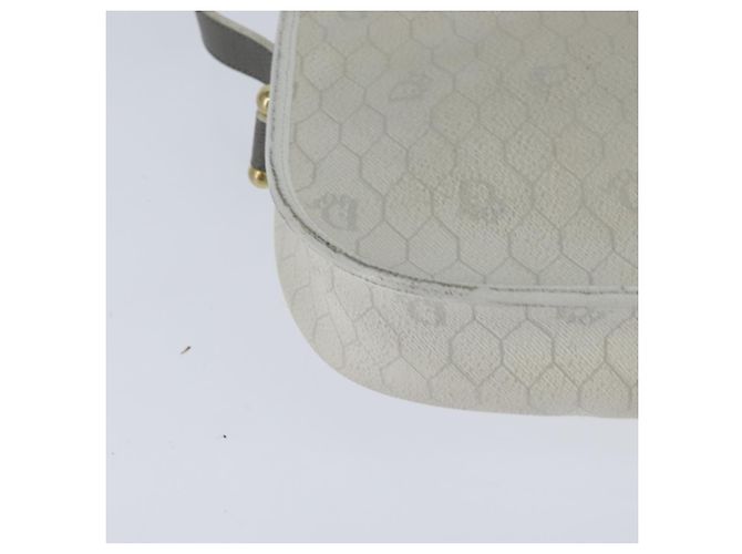 Christian Dior Honeycomb Canvas Shoulder Bag PVC White gold - vista 15