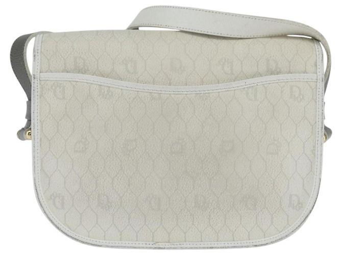 Christian Dior Honeycomb Canvas Shoulder Bag PVC White gold - vista 2