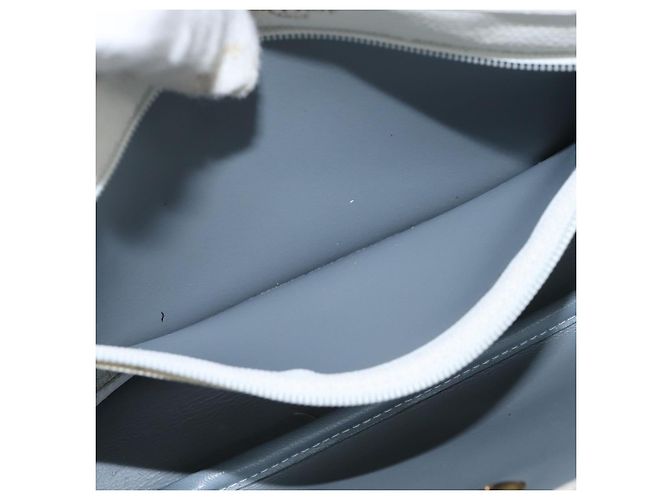 Christian Dior Honeycomb Canvas Shoulder Bag PVC White gold - vista 20