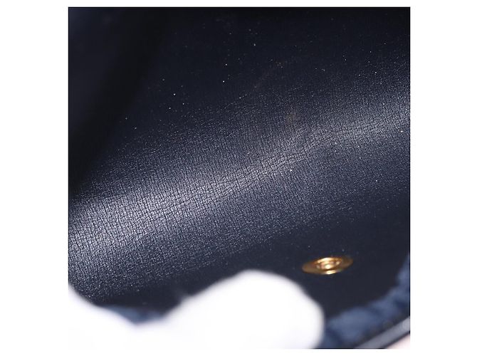 Christian Dior Trotter Canvas Chain Shoulder Bag Navy Gold - vista 17