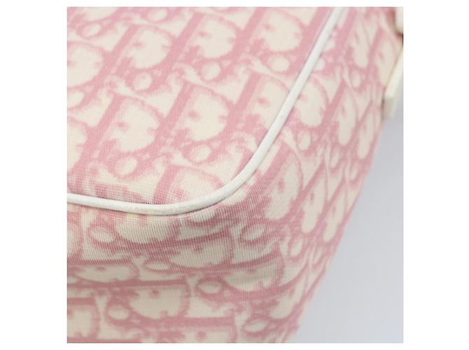 Christian Dior Trotter Canvas Shoulder Bag PVC Pink Silver - vista 16