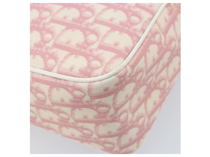 Christian Dior Trotter Canvas Shoulder Bag PVC Pink Silver - vista 17