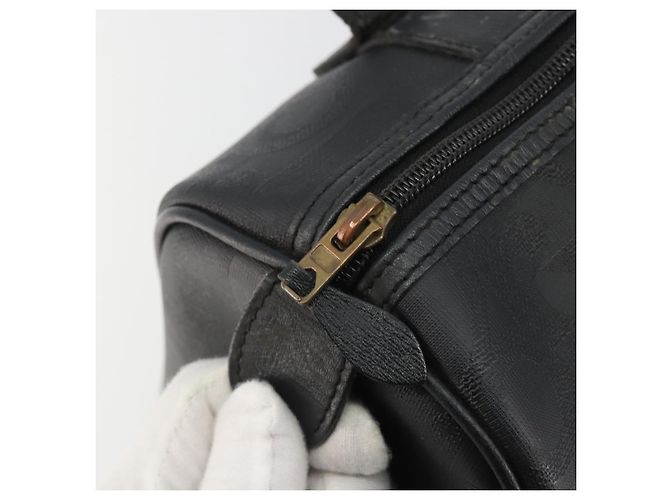Christian Dior Trotter Canvas Hand Bag PVC Navy Gold - vista 10