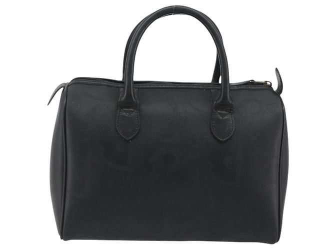 Christian Dior Trotter Canvas Hand Bag PVC Navy Gold - vista 2