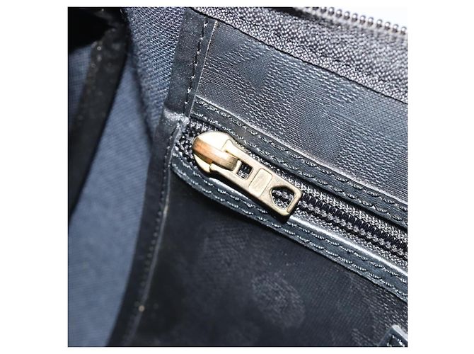Christian Dior Trotter Canvas Hand Bag PVC Navy Gold - vista 21