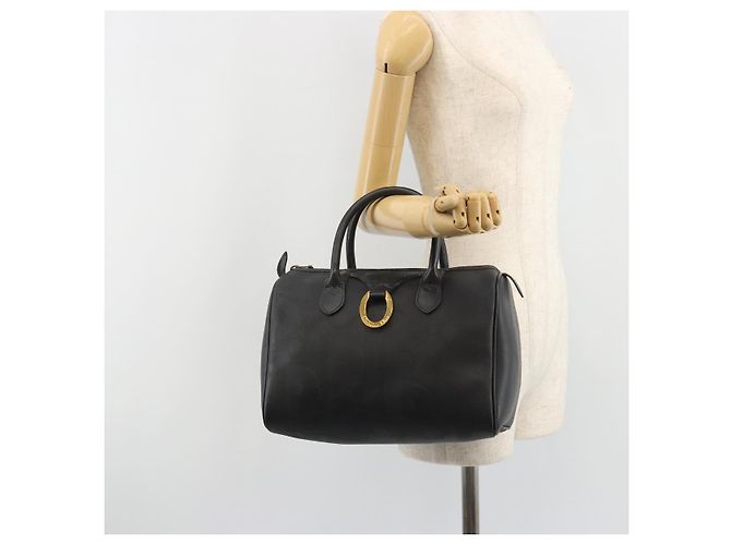 Christian Dior Trotter Canvas Hand Bag PVC Navy Gold - vista 23