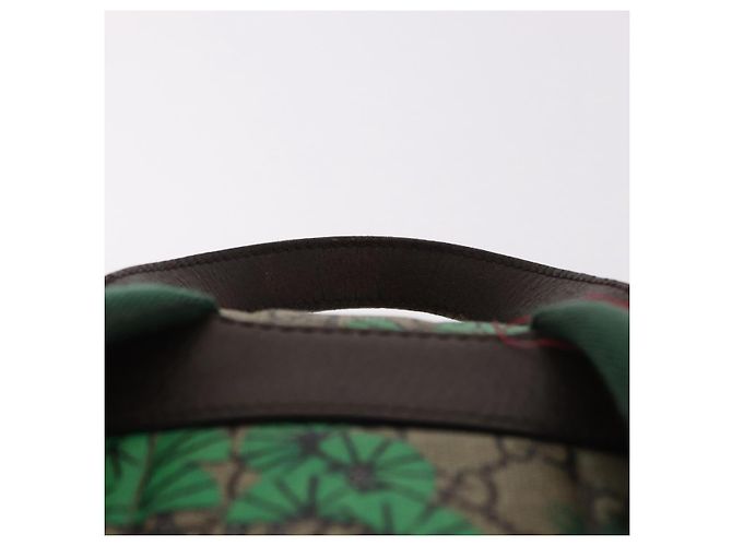 GUCCI GG Supreme Web Sherry Line Backpack PVC Bengal Beige 428027 - vista 8