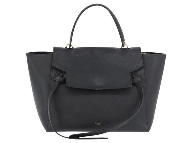 Céline CELINE Belt bag Hand Bag Leather 2way Black Gold - vista 13