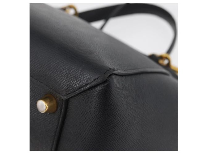 Céline CELINE Belt bag Hand Bag Leather 2way Black Gold - vista 18