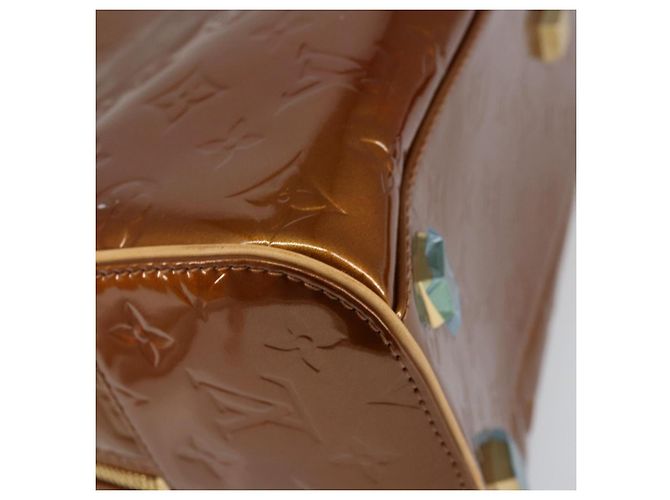 LOUIS VUITTON Monogram Vernis Tompkins Square Bag Bronze M91103 LV - vista 17