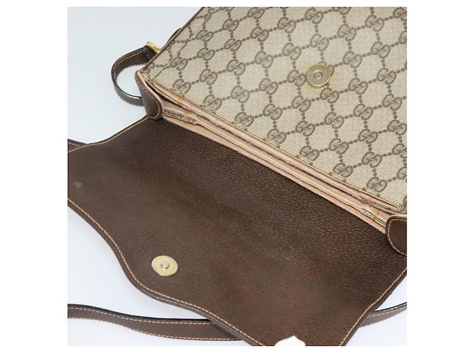 GUCCI GG Supreme Web Sherry Line Bag PVC Beige Gold 904 02 084 - vista 10