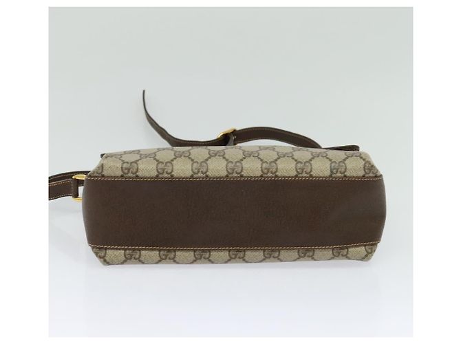 GUCCI GG Supreme Web Sherry Line Bag PVC Beige Gold 904 02 084 - vista 5