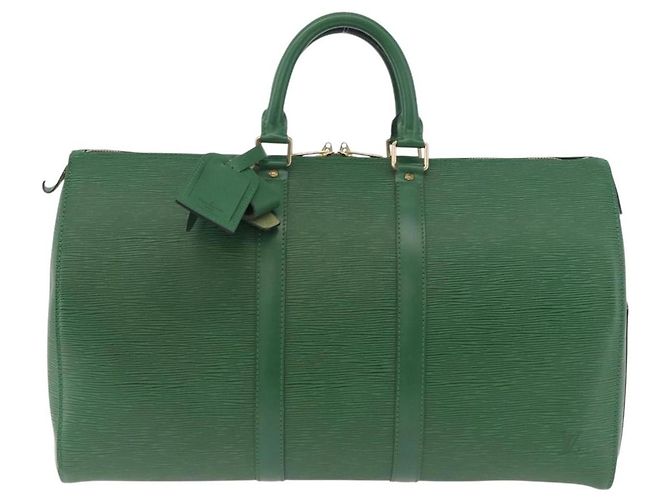 LOUIS VUITTON Epi Keepall 45 Boston Bag Green M42974 LV - vista 13