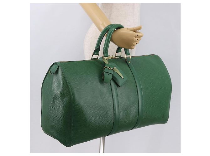 LOUIS VUITTON Epi Keepall 45 Boston Bag Green M42974 LV - vista 22