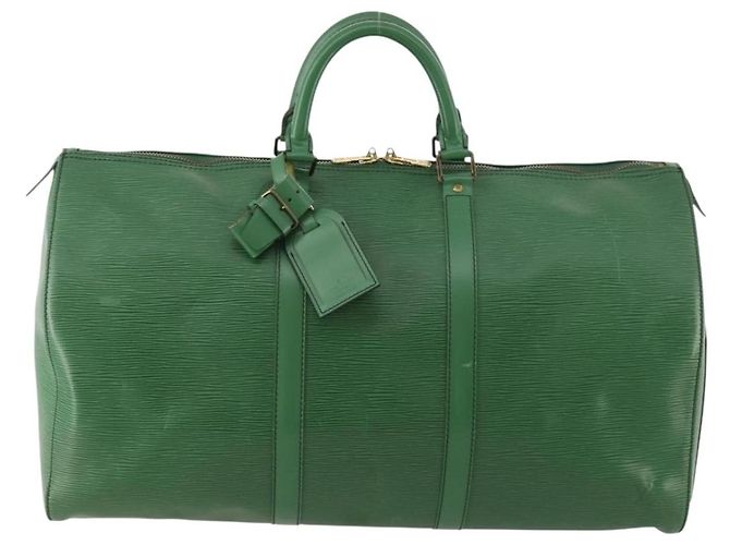 LOUIS VUITTON Epi Keepall 50 Boston Bag Green M42964 LV - vista 13