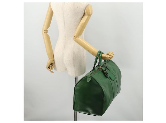 LOUIS VUITTON Epi Keepall 50 Boston Bag Green M42964 LV - vista 22