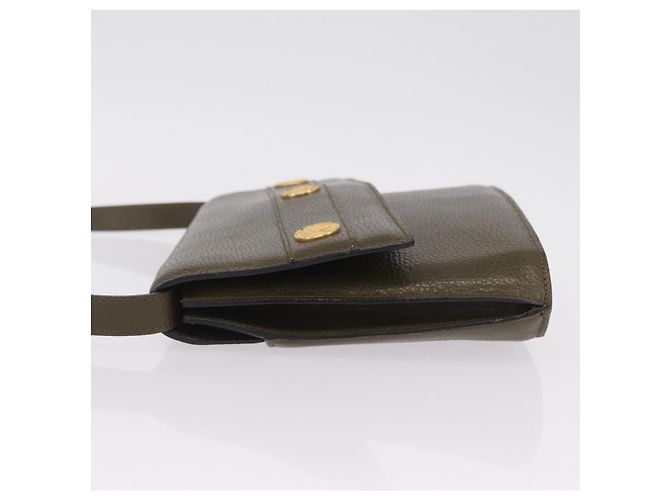 Céline CELINE Shoulder Bag Leather Khaki Gold - vista 4