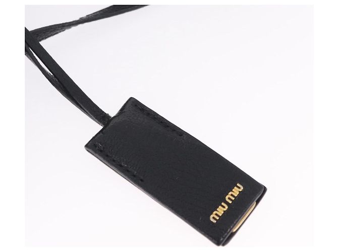 Miu Miu Tote Bag Leder Schwarz Gold - Ansicht 20