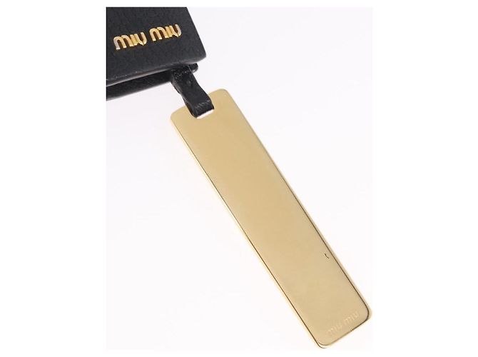 Miu Miu Tote Bag Leder Schwarz Gold - Ansicht 21