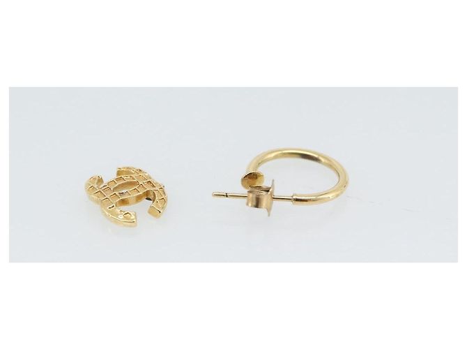 CHANEL Pierce Metall Gold-Ton CC - Ansicht 13