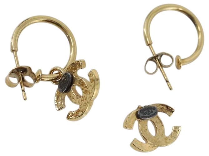 CHANEL Pierce Metall Gold-Ton CC - Ansicht 3