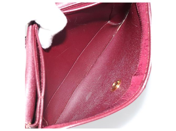 Christian Dior Shoulder Bag Leather Bordeaux Gold - vista 12