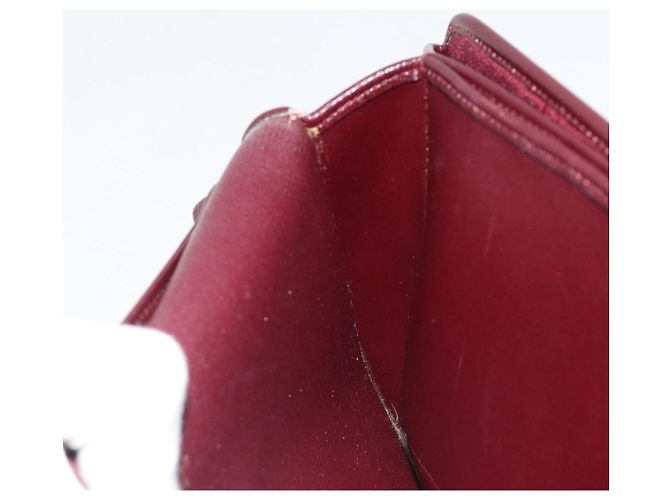 Christian Dior Shoulder Bag Leather Bordeaux Gold - vista 19