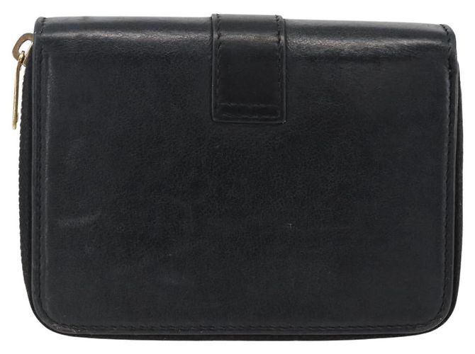 Autre Marque SAINT LAURENT Wallet Leather Black Gold - vista 2